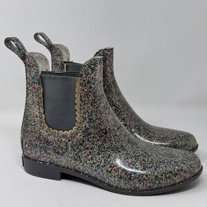 Jack Rogers Glitter Rain Boots – Size 9